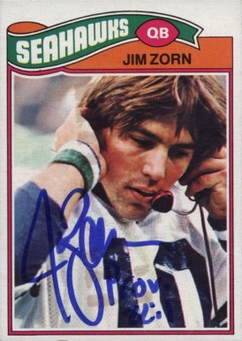 1977 Topps Mexican Jim Zorn #65 Football Card