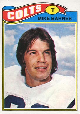 1977 Topps Mexican Mike Barnes #503 Football Card