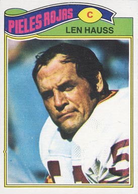 1977 Topps Mexican Len Hauss #478 Football Card