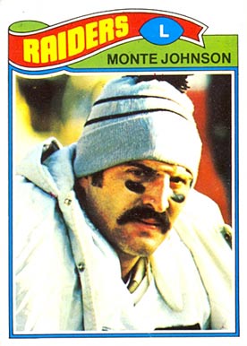 1977 Topps Mexican Monte Johnson #77 Football Card