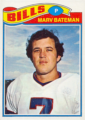 1977 Topps Mexican Marv Bateman #142 Football Card