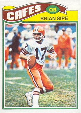 1977 Topps Mexican Brian Sipe #259 Football Card