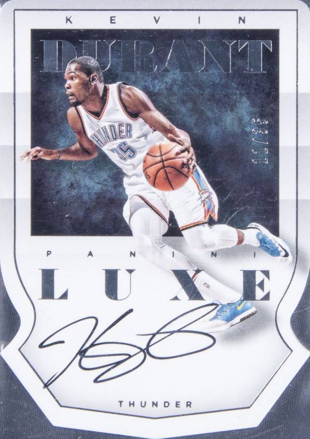 2014 Panini Luxe Die-Cut Autographs Kevin Durant #DC-KD Basketball Card