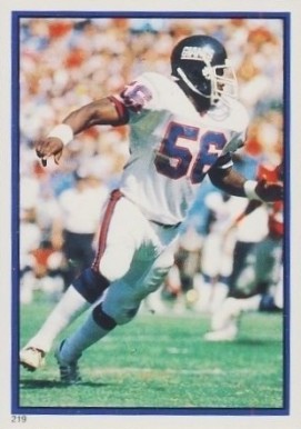 1985 Topps Stickers Lawrence Taylor #219 Football Card