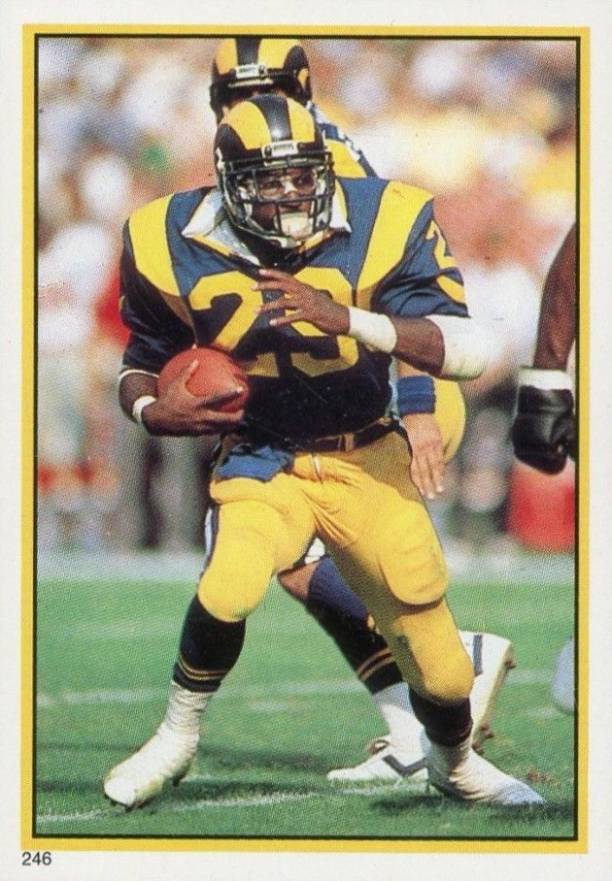1985 Topps Stickers Eric Dickerson #246 Football Card