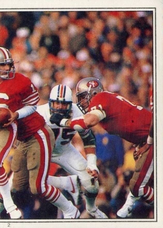 1985 Topps Stickers Super Bowl XIX #2 Football Card