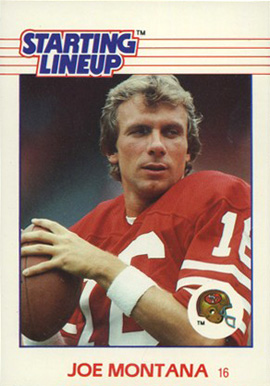 1988 Kenner Starting Lineup Joe Montana #96 Football Card