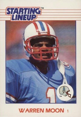 1988 Kenner Starting Lineup Warren Moon #97 Football Card