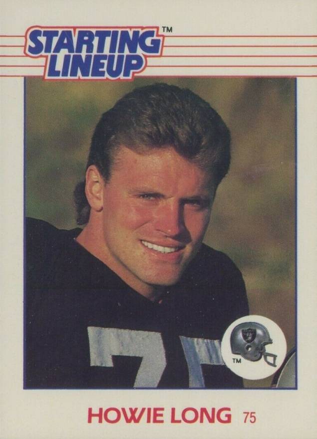 1988 Kenner Starting Lineup Howie Long #82 Football Card