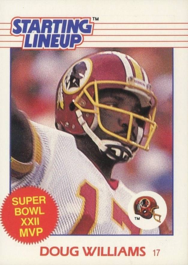 1988 Kenner Starting Lineup Doug Williams #133 Football Card