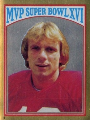 1982 Topps Sticker Super Bowl XVI #5 Football Card
