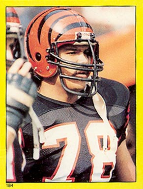 1982 Topps Sticker Anthony Munoz #184 Football Card