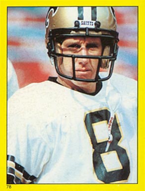 1982 Topps Sticker Archie Manning #78 Football Card