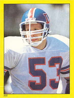1982 Topps Sticker Randy Gradishar #202 Football Card