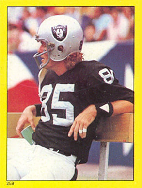 1982 Topps Sticker Bob Chandler #259 Football Card