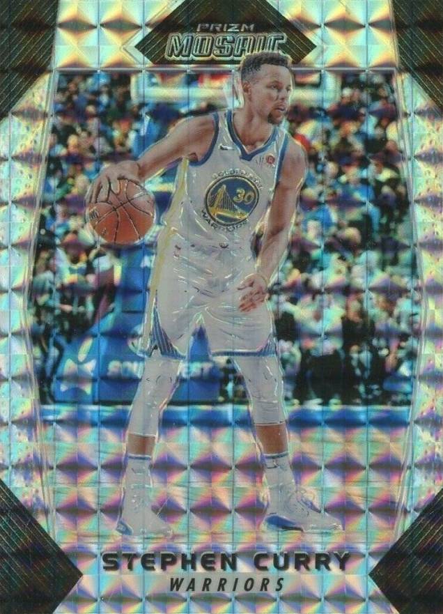 2017 Panini Prizm Mosaic Stephen Curry #92 Basketball Card