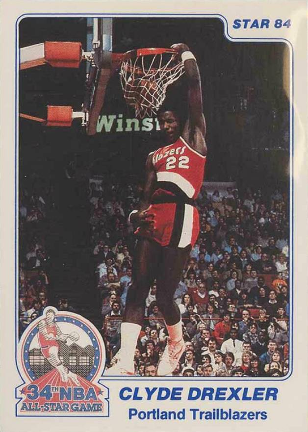 1984 Star All-Star Game Clyde Drexler #27 Basketball Card
