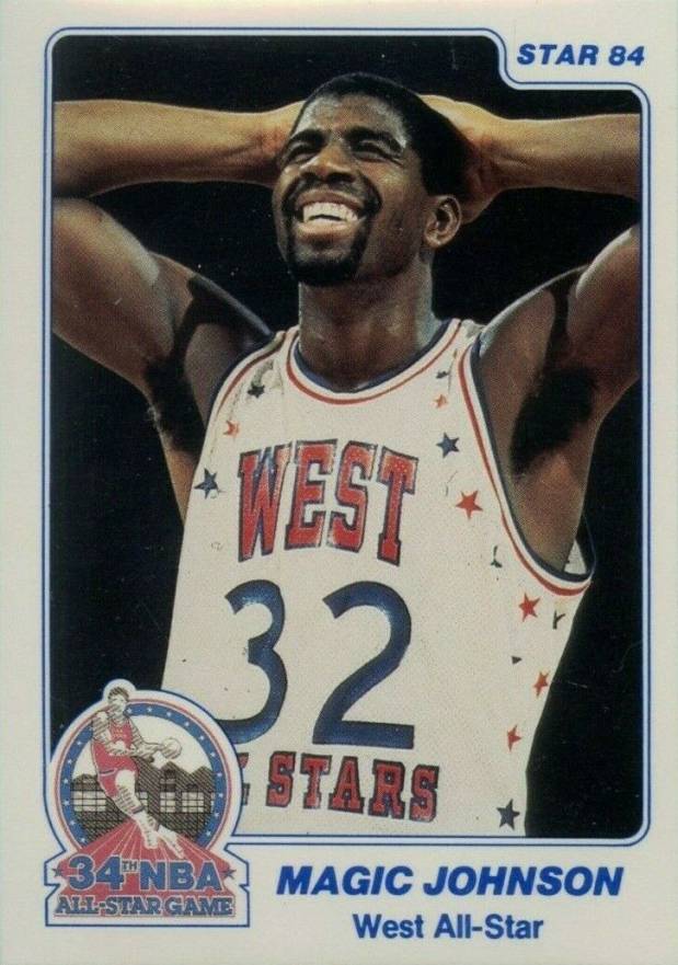 1984 Star All-Stars Magic Johnson #21 Basketball Card