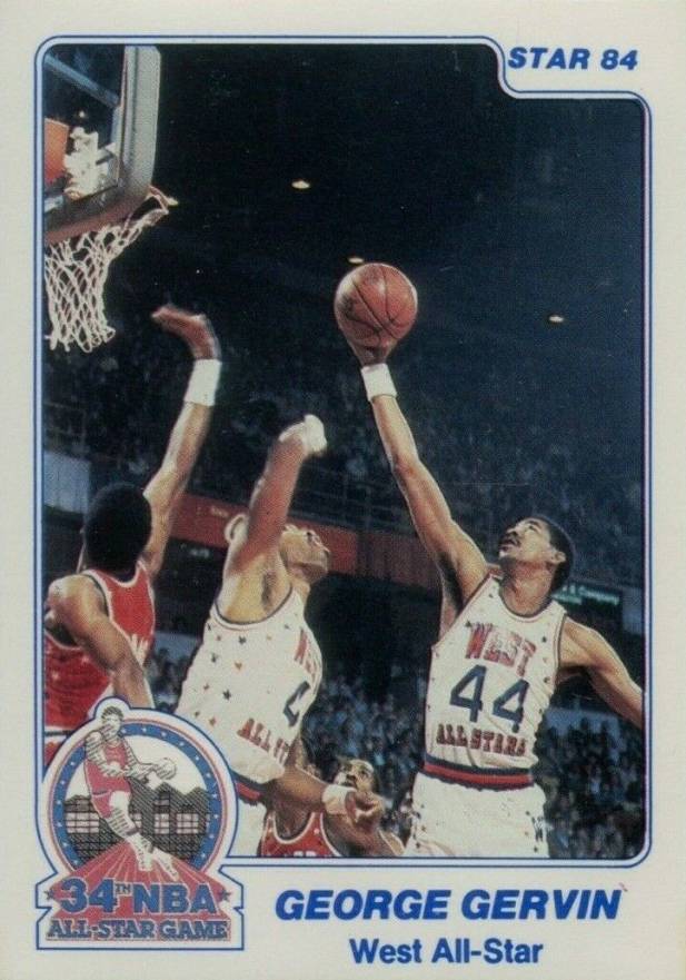1984 Star All-Stars George Gervin #19 Basketball Card