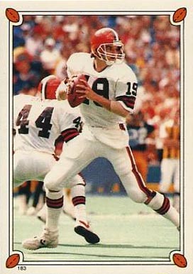 1987 Topps Stickers Bernie Kosar #183 Football Card