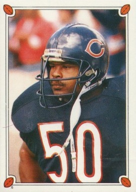 1987 Topps Stickers Mike Singletary #6 Football Card