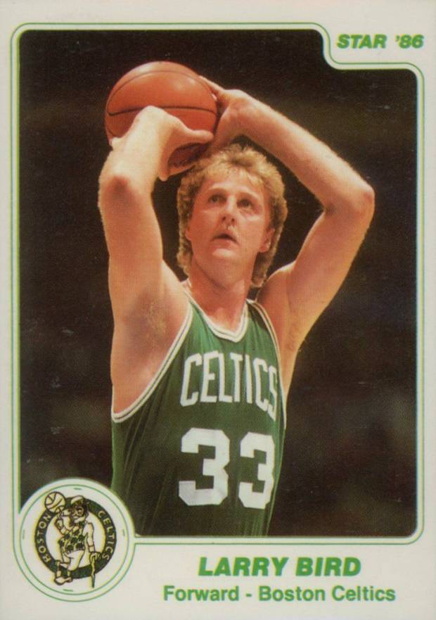 1985 Star White Border Larry Bird #95 Basketball Card