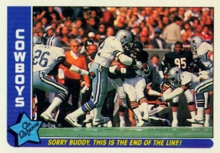 1985 Fleer Team Action Cowboys-"Sorry Buddy" #17 Football Card