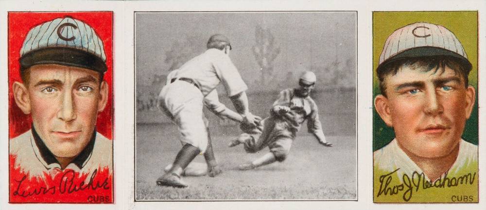 1912 Hassan Triple Folders McConnell Caught # Baseball Card