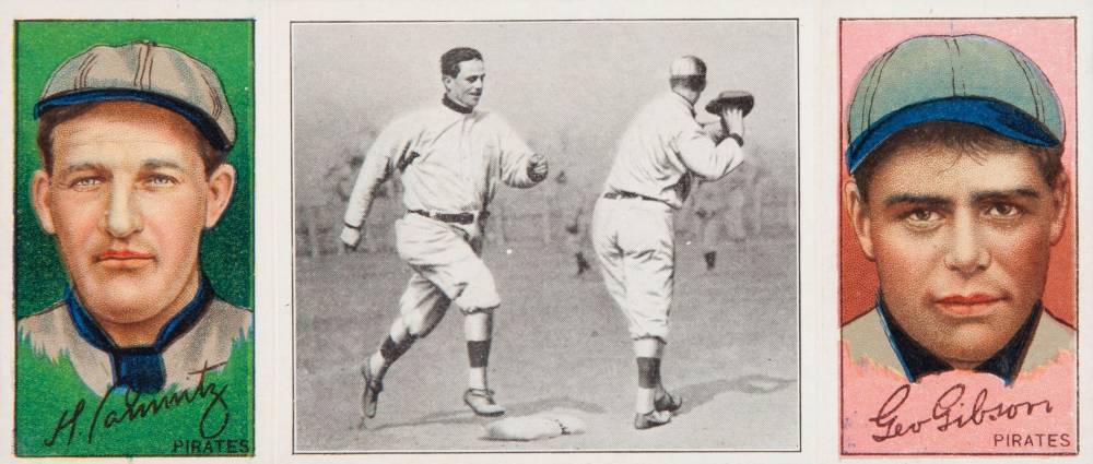 1912 Hassan Triple Folders Donlin out at First # Baseball Card