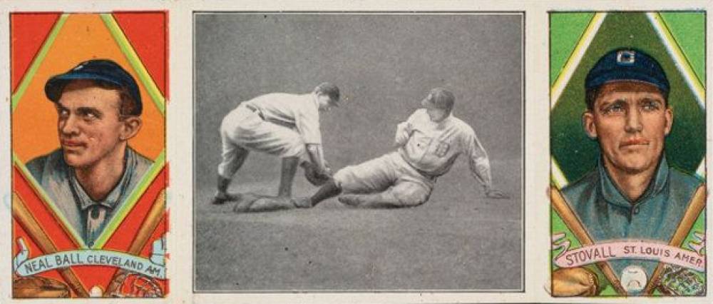 1912 Hassan Triple Folders Close at First # Baseball Card