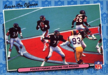 1986 Fleer Team Action Pocket forms around... #7 Football Card