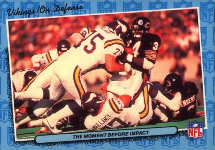 1986 Fleer Team Action The moment before impact #47 Football Card