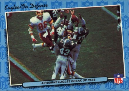 1986 Fleer Team Action Eagles On Defense #62 Football Card