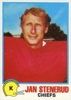 1978 Topps Holsum Jan Stenerud #14 Football Card