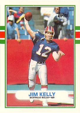 1989 Topps American/UK Jim Kelly #2 Football Card
