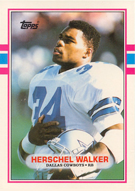 1989 Topps American/UK Herschel Walker #26 Football Card