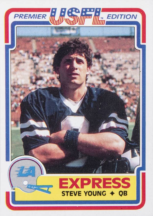 1984 Topps USFL Steve Young #52 Football Card