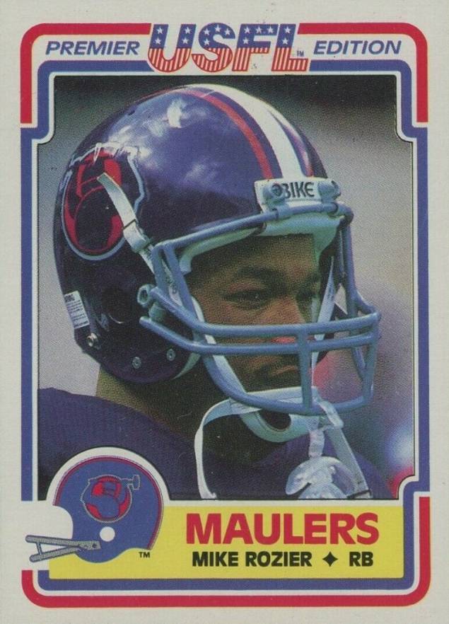 1984 Topps USFL Mike Rozier #109 Football Card