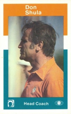 1984 Dolphin Police Don Shula # Football Card