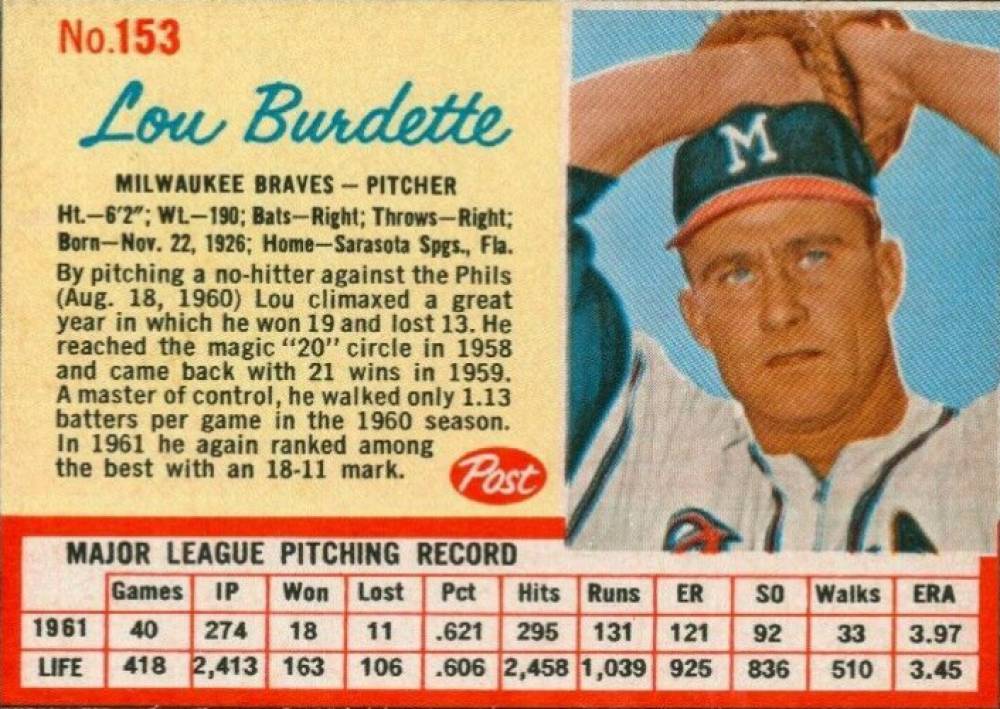Lew Burdette Chicago Cubs 8x10 Probably 1964 Milwaukee Braves Angels Cards 