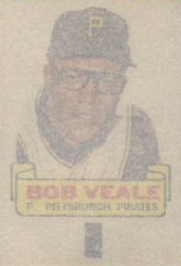1966 Topps Rub-Offs Bob Veale #95 Baseball Card
