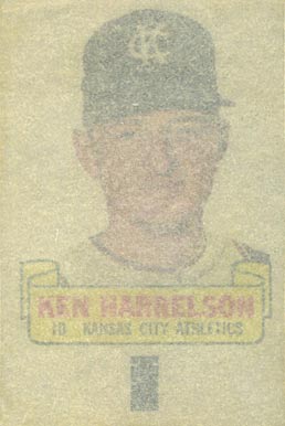 1966 Topps Rub-Offs Ken Harrelson #38 Baseball Card