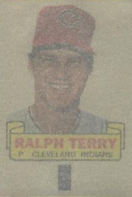 1966 Topps Rub-Offs Ralph Terry #92 Baseball Card