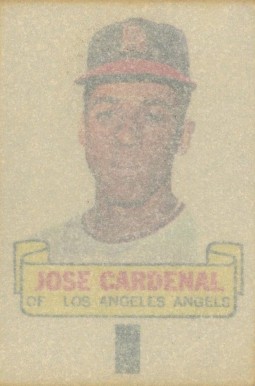 1966 Topps Rub-Offs Jose Cardenal #15 Baseball Card