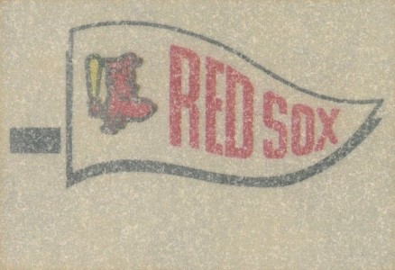 1966 Topps Rub-Offs Red Sox Pennant #102 Baseball Card