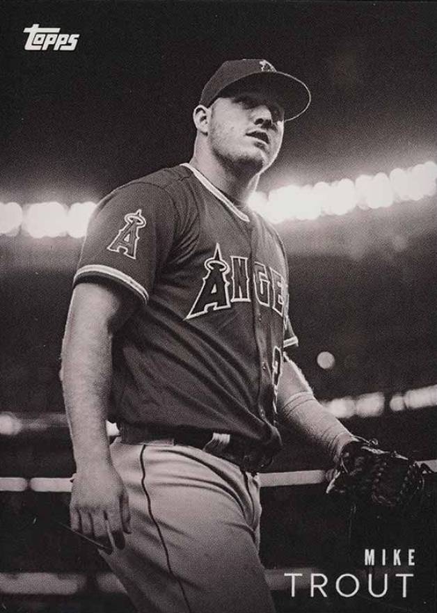 2018 Topps on Demand Black & White Mike Trout #2 Baseball Card