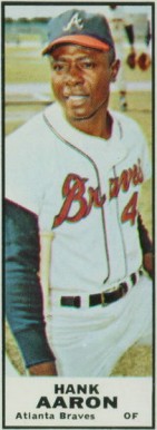 1968 Bazooka Singles Hank Aaron # Baseball Card