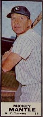 1968 Bazooka Singles Mickey Mantle # Baseball Card