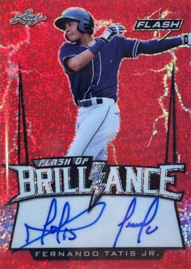 2018 Leaf Flash Flash of Brilliance Autographs Fernando Tatis Jr. #FT1 Baseball Card