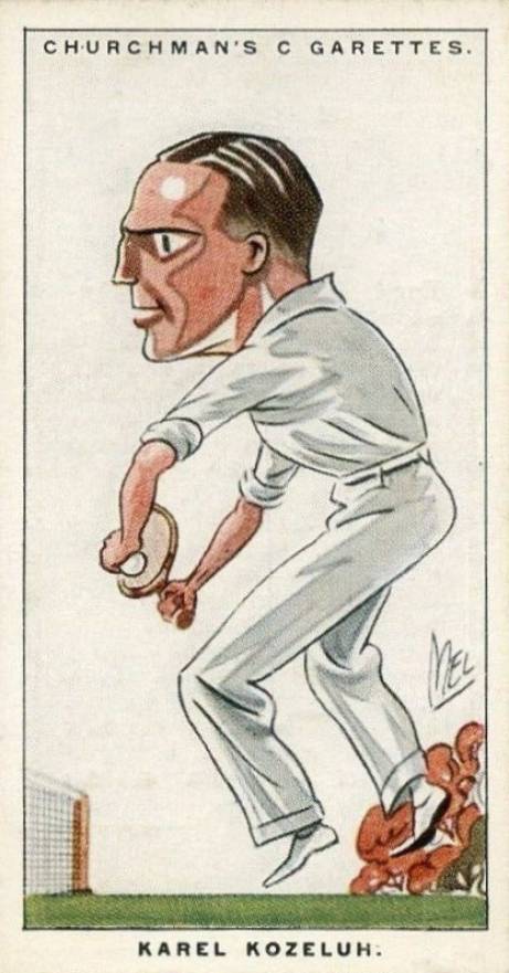 1928 W.A. & A.C. Churchman Men of the Moment-Small Karel Kozeluh #39 Other Sports Card